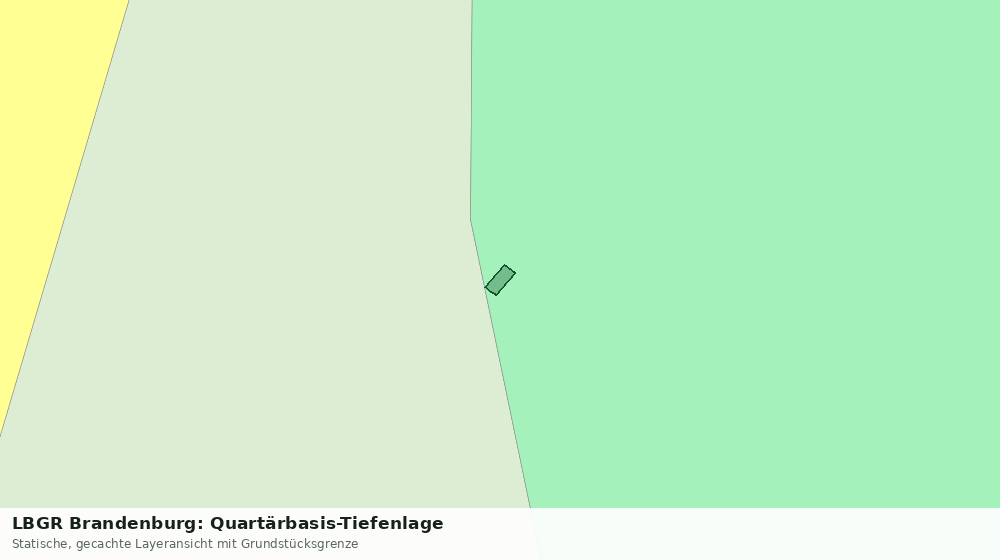 Statische Kartenansicht: LBGR Brandenburg: Quartärbasis-Tiefenlage