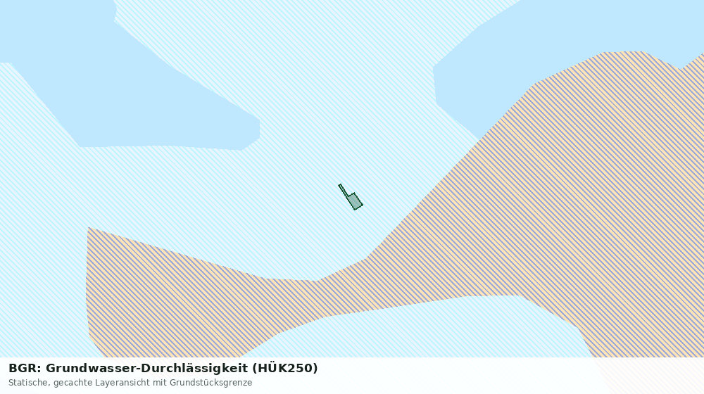 Statische Kartenansicht: BGR: Grundwasser-Durchlässigkeit (HÜK250)