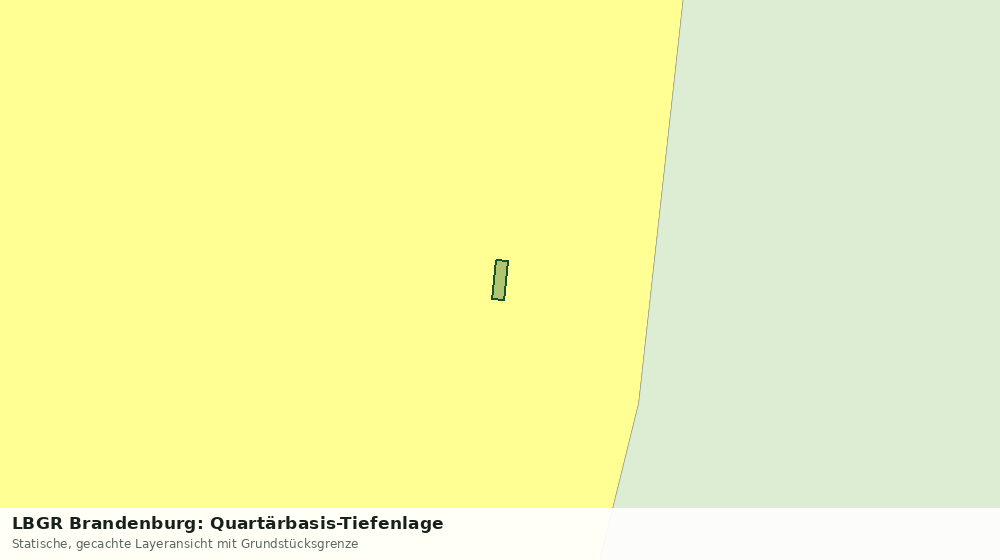 Statische Kartenansicht: LBGR Brandenburg: Quartärbasis-Tiefenlage