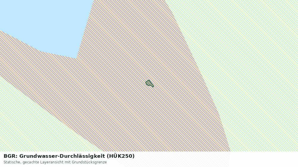 Statische Kartenansicht: BGR: Grundwasser-Durchlässigkeit (HÜK250)