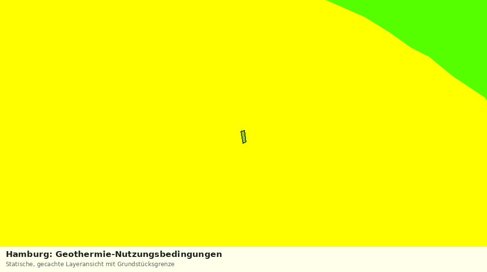 Statische Kartenansicht: Hamburg: Geothermie-Nutzungsbedingungen