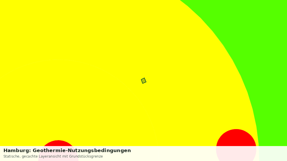 Statische Kartenansicht: Hamburg: Geothermie-Nutzungsbedingungen