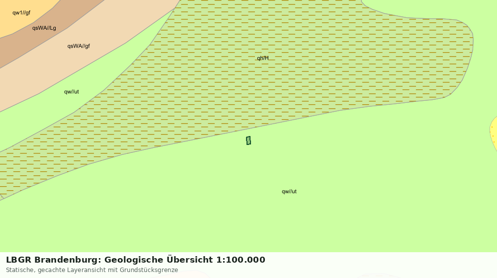 Statische Kartenansicht: LBGR Brandenburg: Geologische Übersicht 1:100.000
