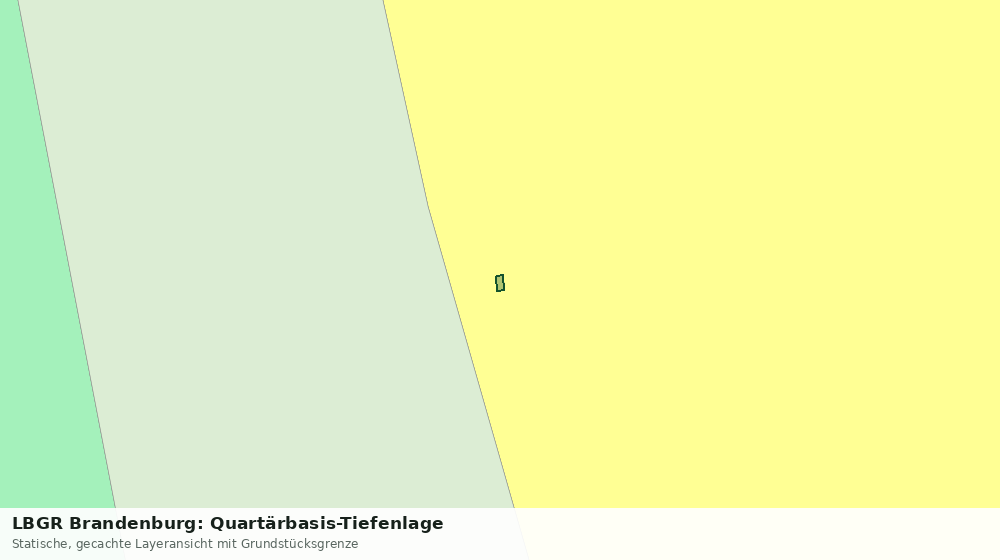 Statische Kartenansicht: LBGR Brandenburg: Quartärbasis-Tiefenlage