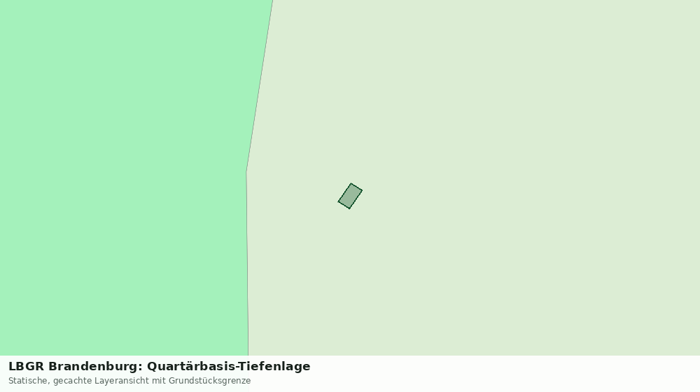 Statische Kartenansicht: LBGR Brandenburg: Quartärbasis-Tiefenlage