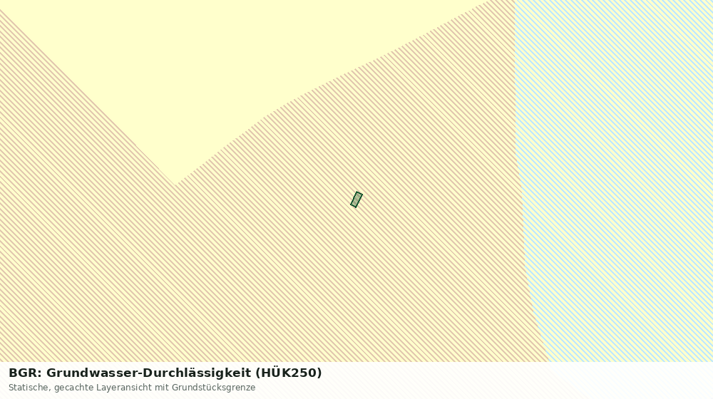 Statische Kartenansicht: BGR: Grundwasser-Durchlässigkeit (HÜK250)