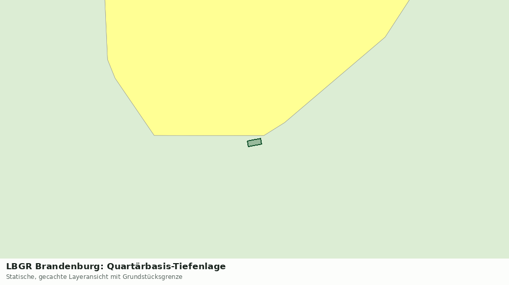 Statische Kartenansicht: LBGR Brandenburg: Quartärbasis-Tiefenlage