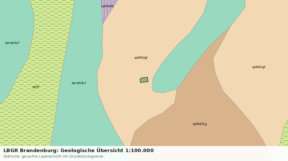 Statische Kartenansicht: LBGR Brandenburg: Geologische Übersicht 1:100.000