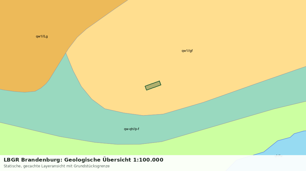 Statische Kartenansicht: LBGR Brandenburg: Geologische Übersicht 1:100.000