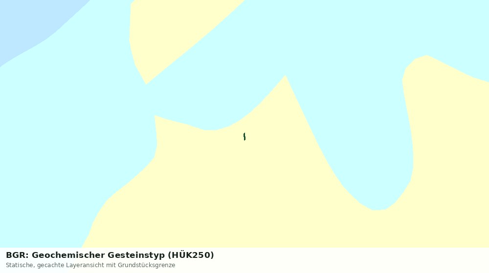 Statische Kartenansicht: BGR: Geochemischer Gesteinstyp (HÜK250)