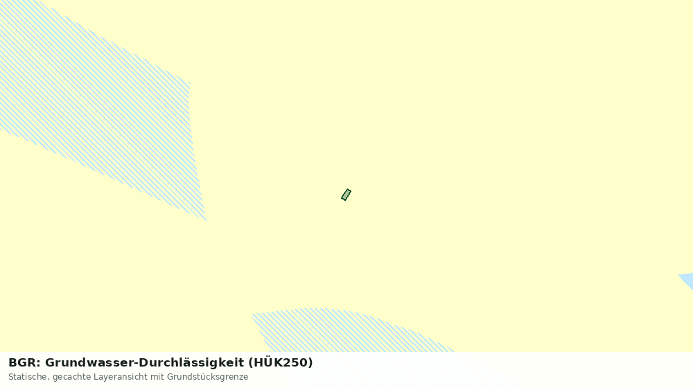 Statische Kartenansicht: BGR: Grundwasser-Durchlässigkeit (HÜK250)
