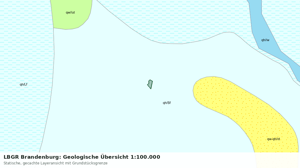 Statische Kartenansicht: LBGR Brandenburg: Geologische Übersicht 1:100.000