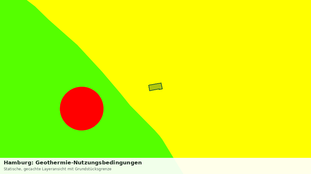 Statische Kartenansicht: Hamburg: Geothermie-Nutzungsbedingungen