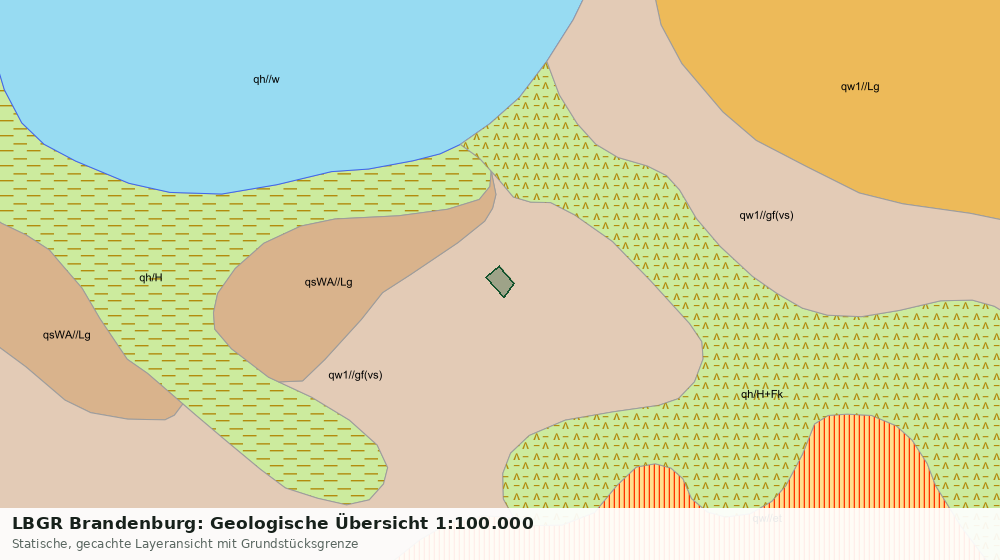 Statische Kartenansicht: LBGR Brandenburg: Geologische Übersicht 1:100.000