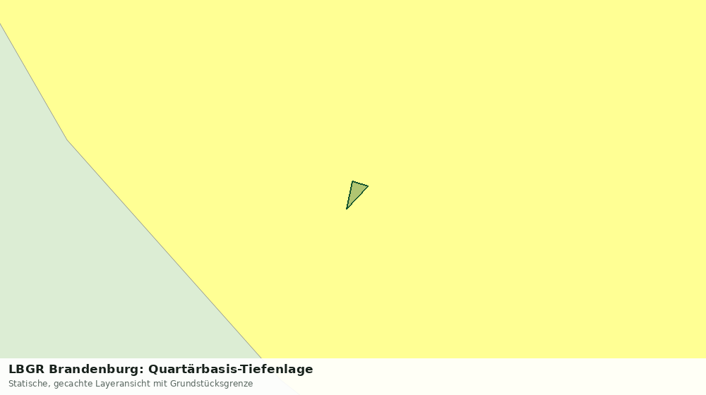 Statische Kartenansicht: LBGR Brandenburg: Quartärbasis-Tiefenlage