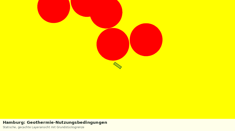 Statische Kartenansicht: Hamburg: Geothermie-Nutzungsbedingungen