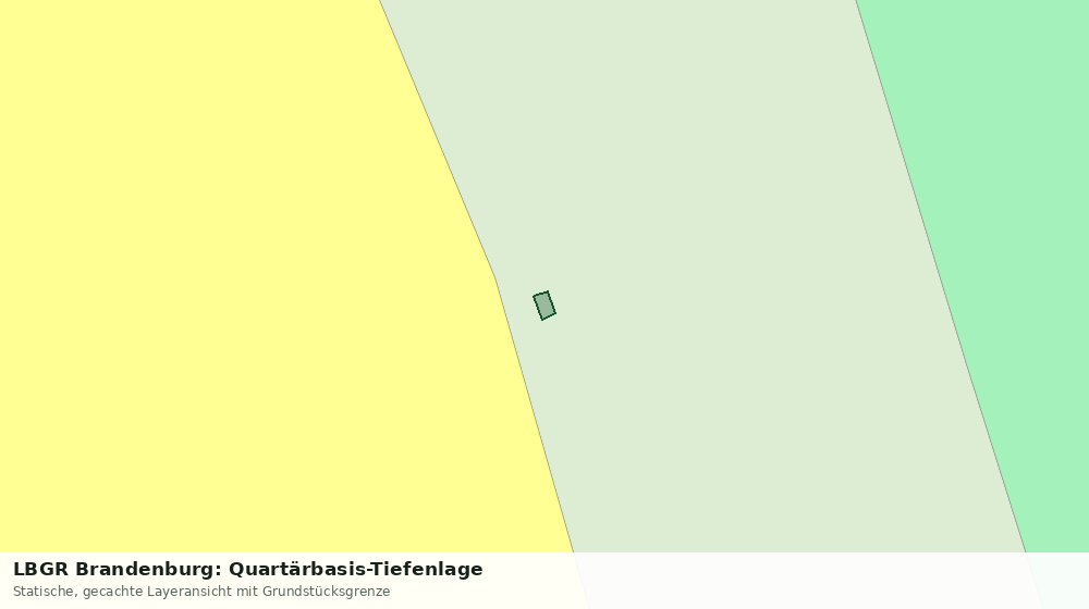 Statische Kartenansicht: LBGR Brandenburg: Quartärbasis-Tiefenlage