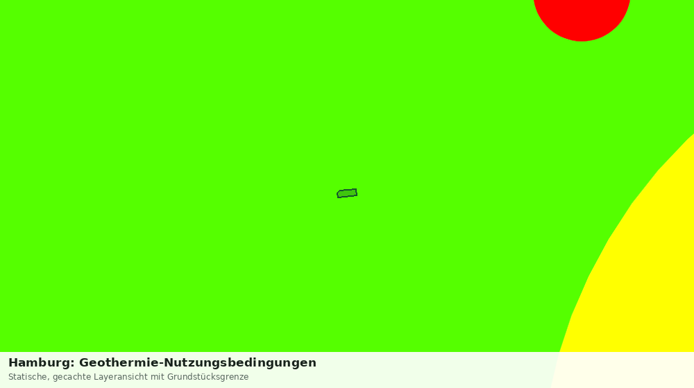 Statische Kartenansicht: Hamburg: Geothermie-Nutzungsbedingungen