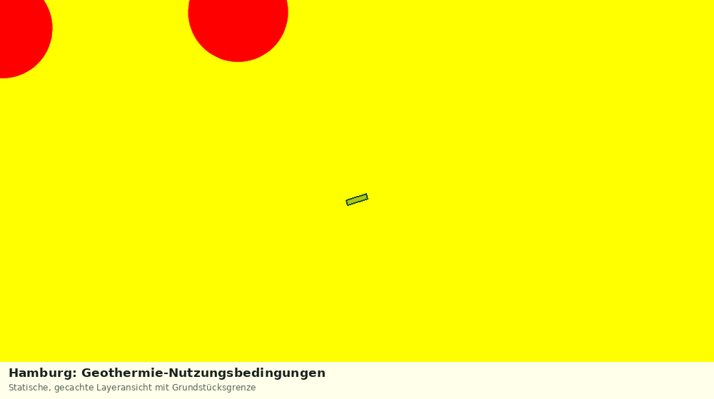Statische Kartenansicht: Hamburg: Geothermie-Nutzungsbedingungen