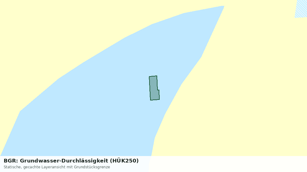 Statische Kartenansicht: BGR: Grundwasser-Durchlässigkeit (HÜK250)
