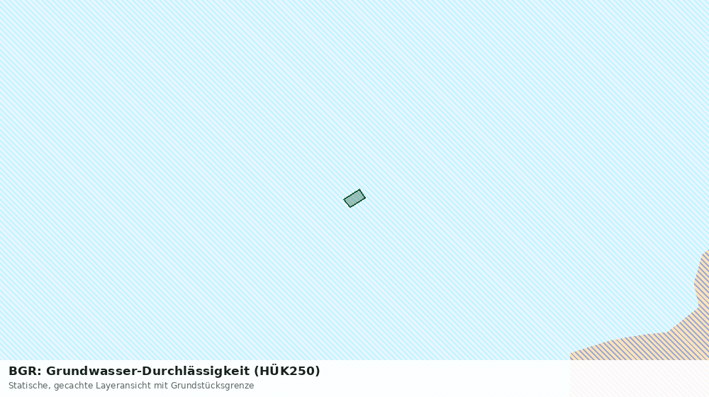 Statische Kartenansicht: BGR: Grundwasser-Durchlässigkeit (HÜK250)
