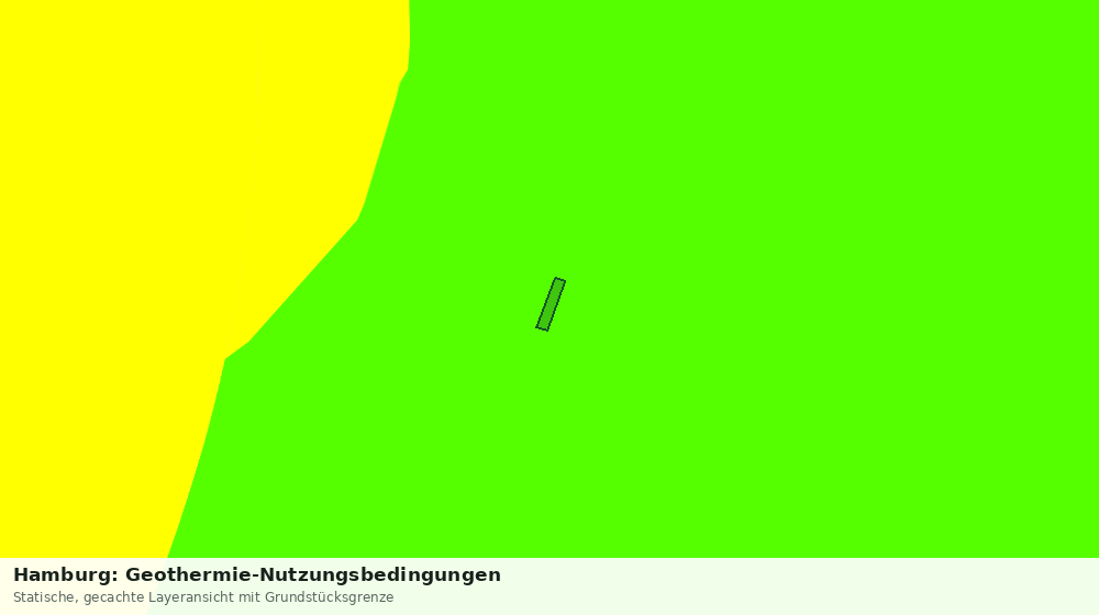 Statische Kartenansicht: Hamburg: Geothermie-Nutzungsbedingungen