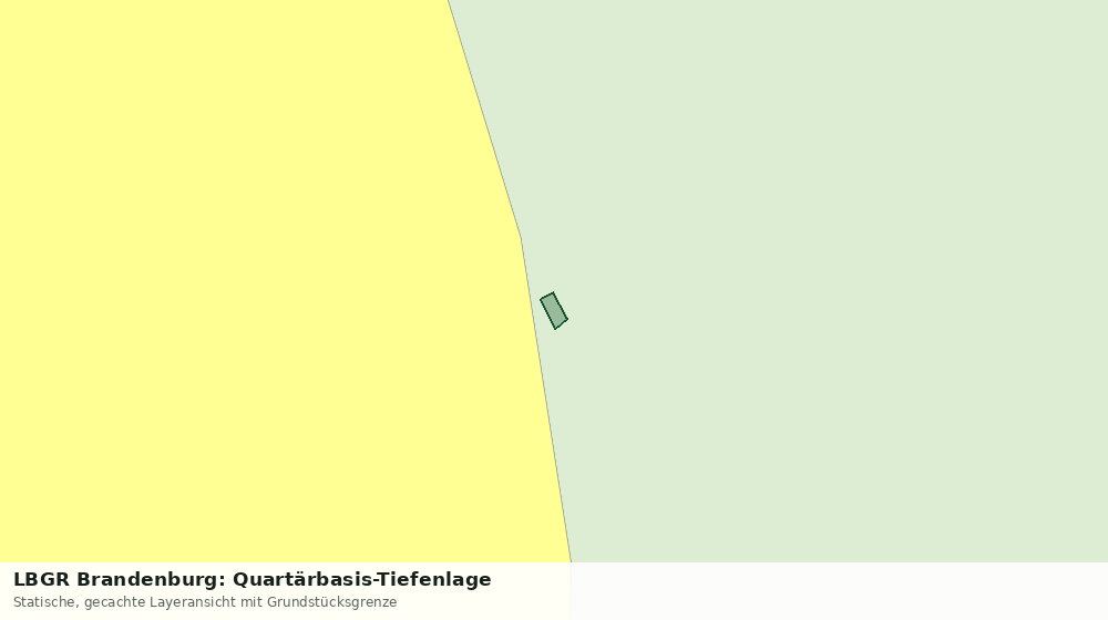 Statische Kartenansicht: LBGR Brandenburg: Quartärbasis-Tiefenlage