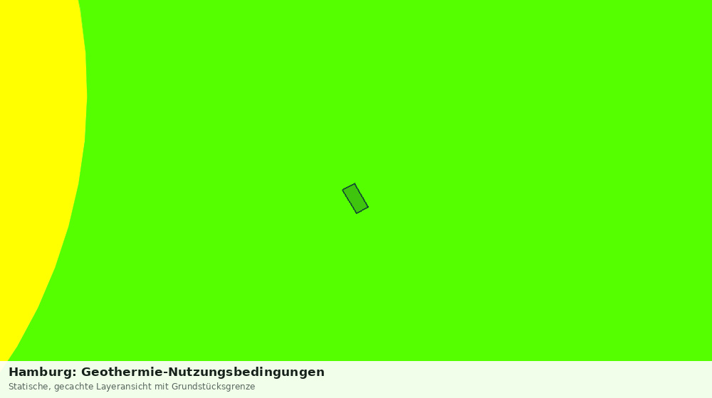 Statische Kartenansicht: Hamburg: Geothermie-Nutzungsbedingungen