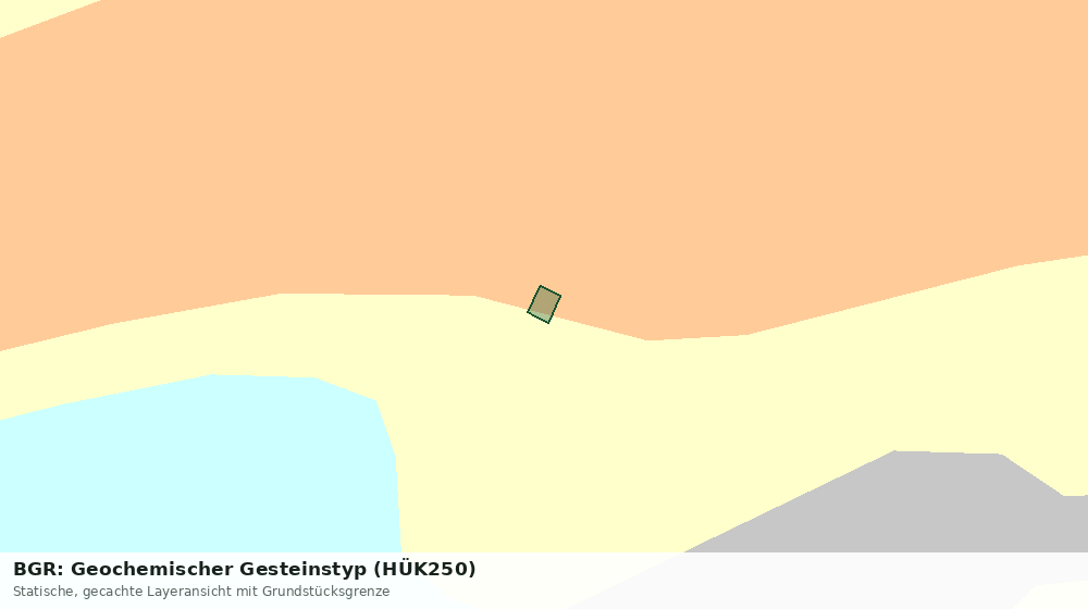 Statische Kartenansicht: BGR: Geochemischer Gesteinstyp (HÜK250)