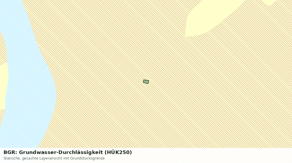 Statische Kartenansicht: BGR: Grundwasser-Durchlässigkeit (HÜK250)