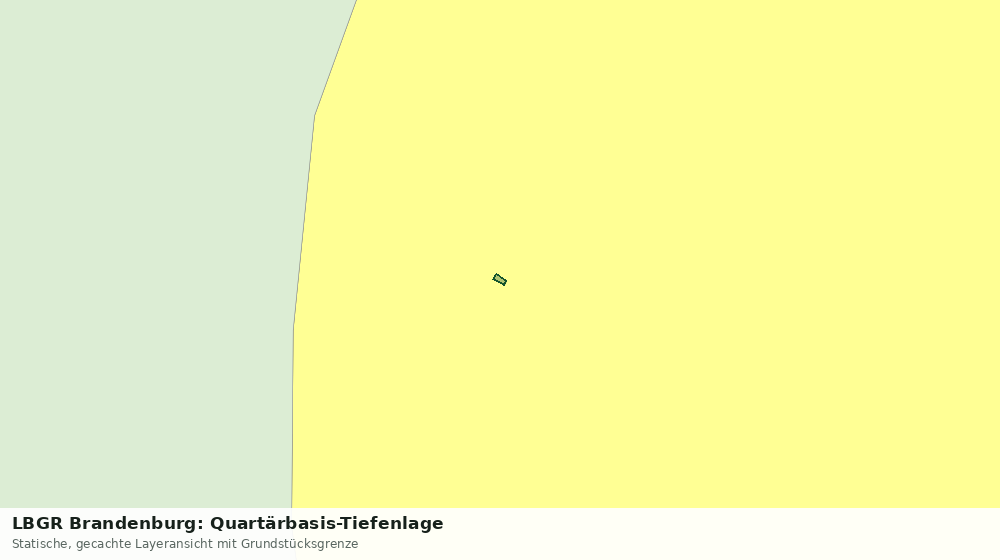 Statische Kartenansicht: LBGR Brandenburg: Quartärbasis-Tiefenlage