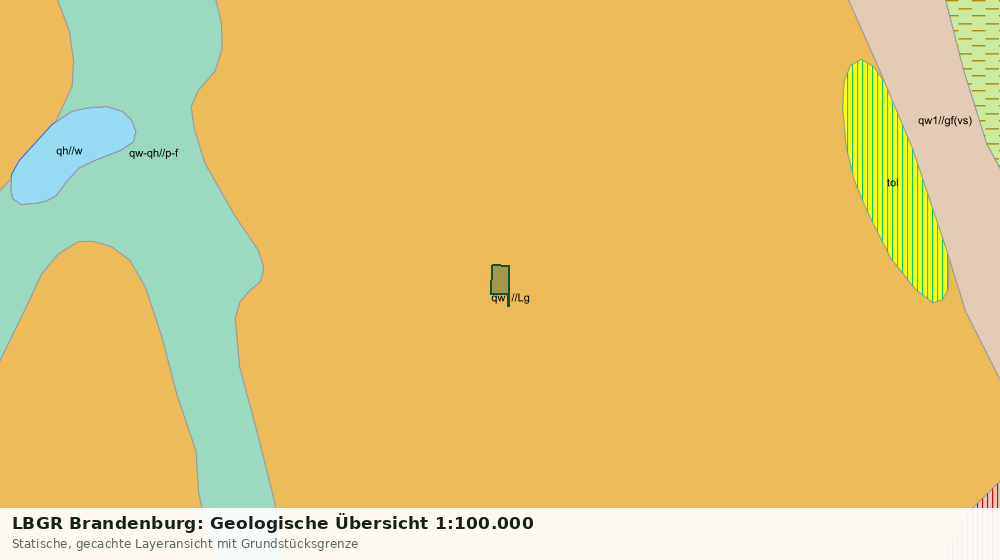 Statische Kartenansicht: LBGR Brandenburg: Geologische Übersicht 1:100.000