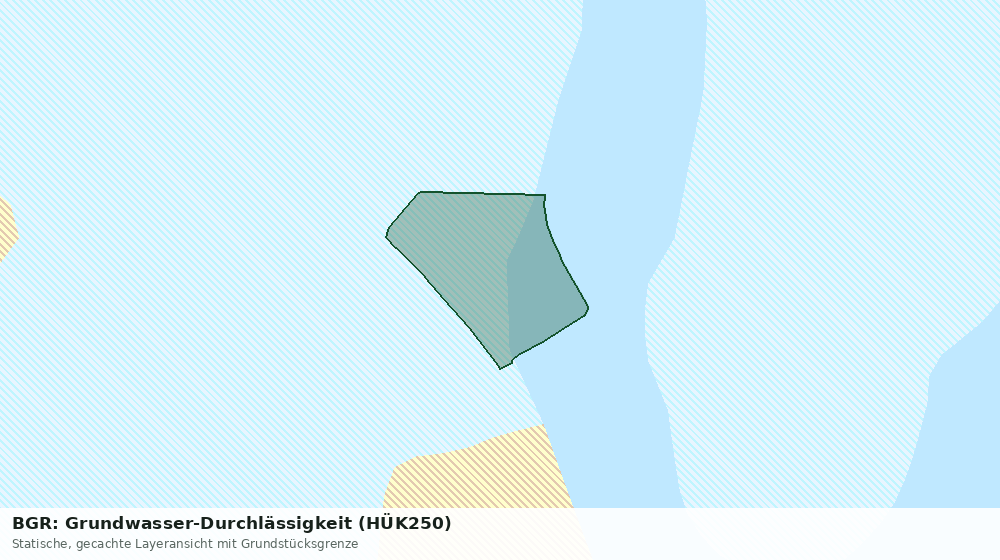 Statische Kartenansicht: BGR: Grundwasser-Durchlässigkeit (HÜK250)