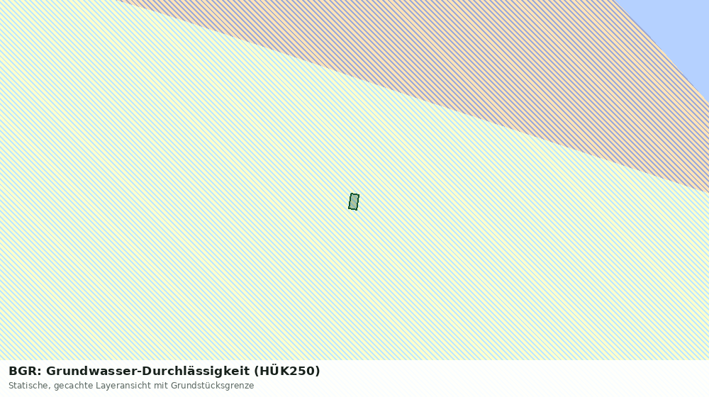 Statische Kartenansicht: BGR: Grundwasser-Durchlässigkeit (HÜK250)