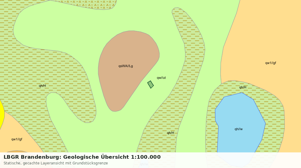 Statische Kartenansicht: LBGR Brandenburg: Geologische Übersicht 1:100.000
