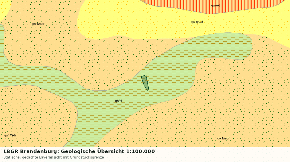 Statische Kartenansicht: LBGR Brandenburg: Geologische Übersicht 1:100.000