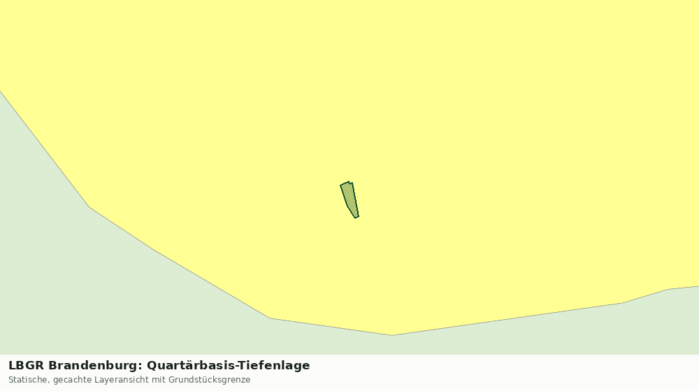 Statische Kartenansicht: LBGR Brandenburg: Quartärbasis-Tiefenlage