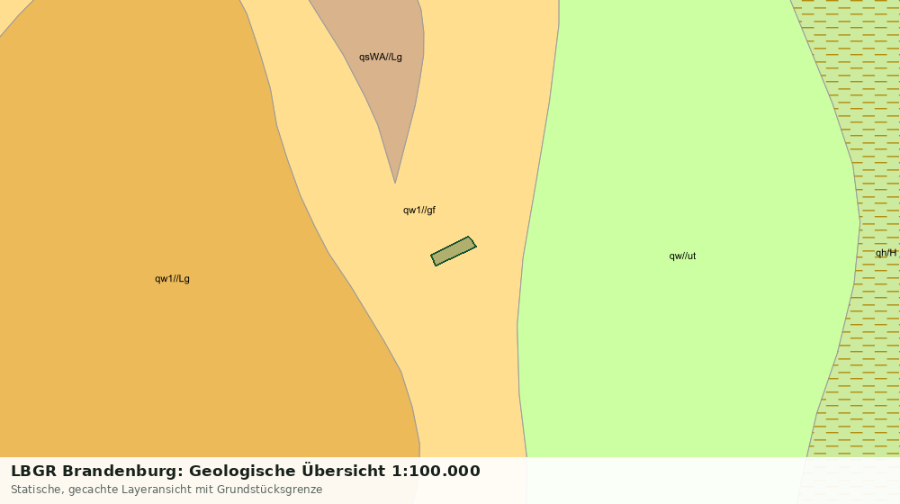 Statische Kartenansicht: LBGR Brandenburg: Geologische Übersicht 1:100.000