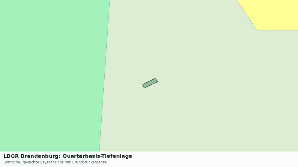 Statische Kartenansicht: LBGR Brandenburg: Quartärbasis-Tiefenlage