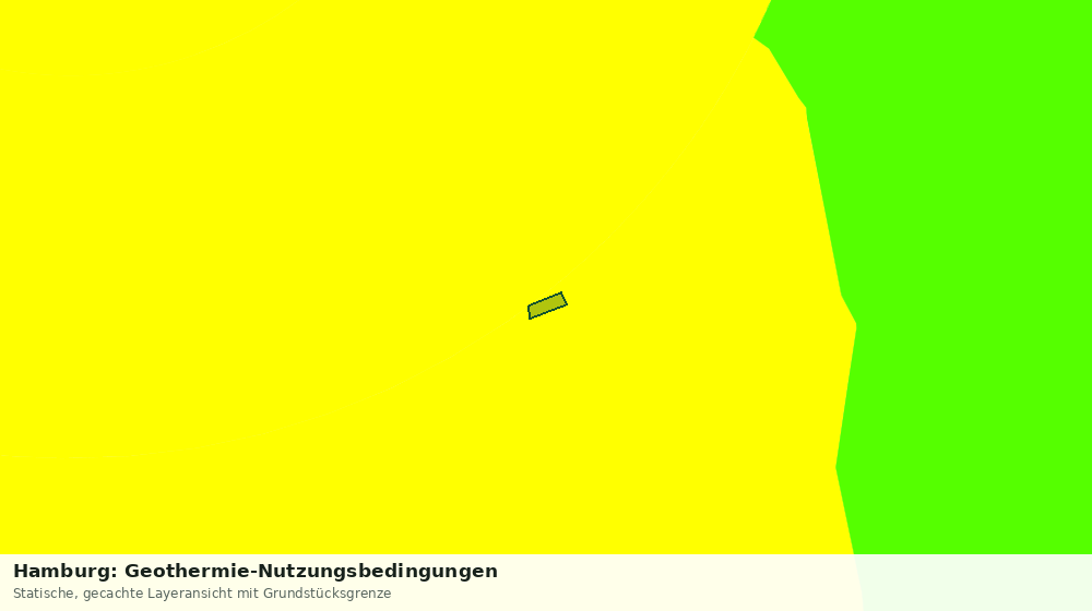 Statische Kartenansicht: Hamburg: Geothermie-Nutzungsbedingungen
