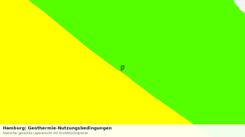 Statische Kartenansicht: Hamburg: Geothermie-Nutzungsbedingungen