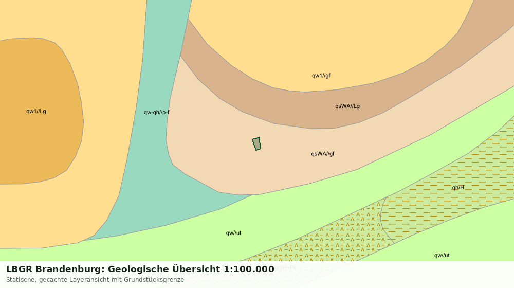 Statische Kartenansicht: LBGR Brandenburg: Geologische Übersicht 1:100.000