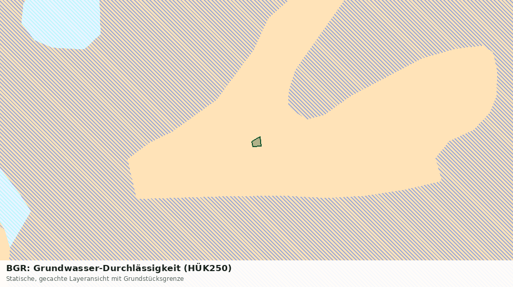 Statische Kartenansicht: BGR: Grundwasser-Durchlässigkeit (HÜK250)