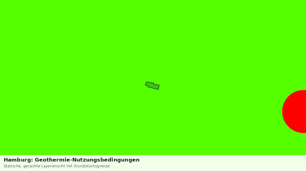 Statische Kartenansicht: Hamburg: Geothermie-Nutzungsbedingungen