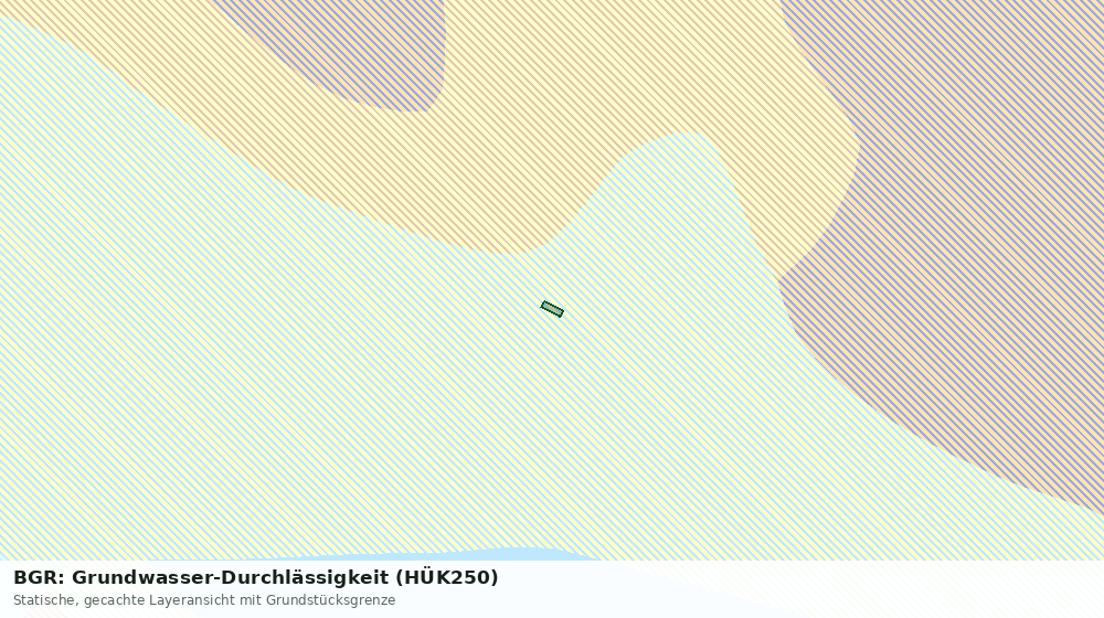 Statische Kartenansicht: BGR: Grundwasser-Durchlässigkeit (HÜK250)