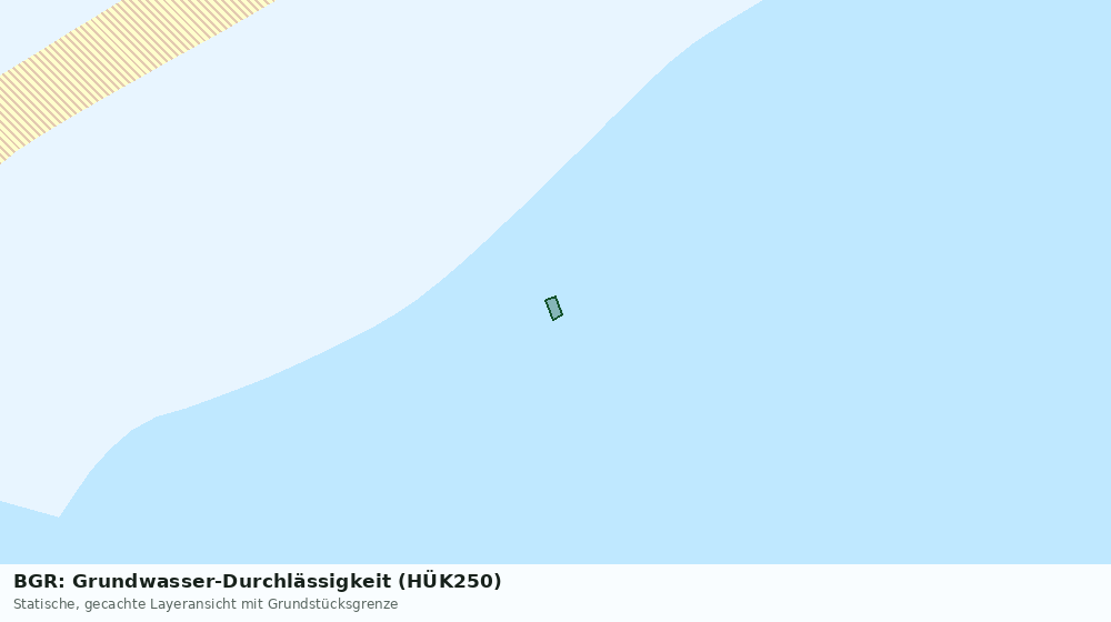 Statische Kartenansicht: BGR: Grundwasser-Durchlässigkeit (HÜK250)