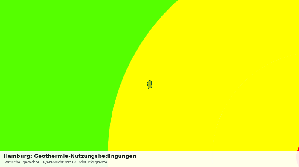 Statische Kartenansicht: Hamburg: Geothermie-Nutzungsbedingungen