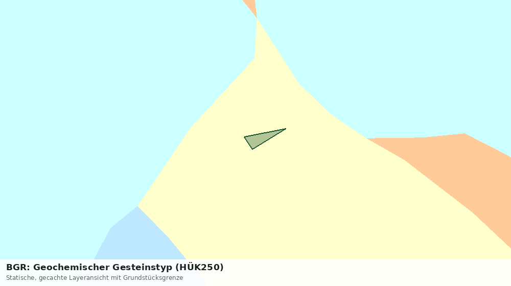 Statische Kartenansicht: BGR: Geochemischer Gesteinstyp (HÜK250)
