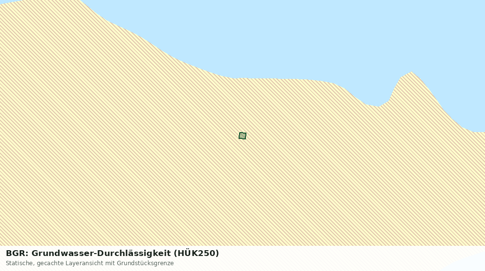 Statische Kartenansicht: BGR: Grundwasser-Durchlässigkeit (HÜK250)