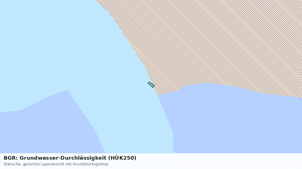 Statische Kartenansicht: BGR: Grundwasser-Durchlässigkeit (HÜK250)